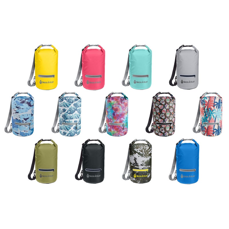 Skog Ã… Kust DrySak - Roll Top Waterproof Bag for Travel & Outdoors - 10L Palm - Image 2